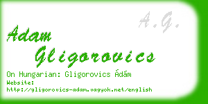 adam gligorovics business card