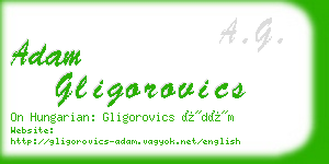 adam gligorovics business card
